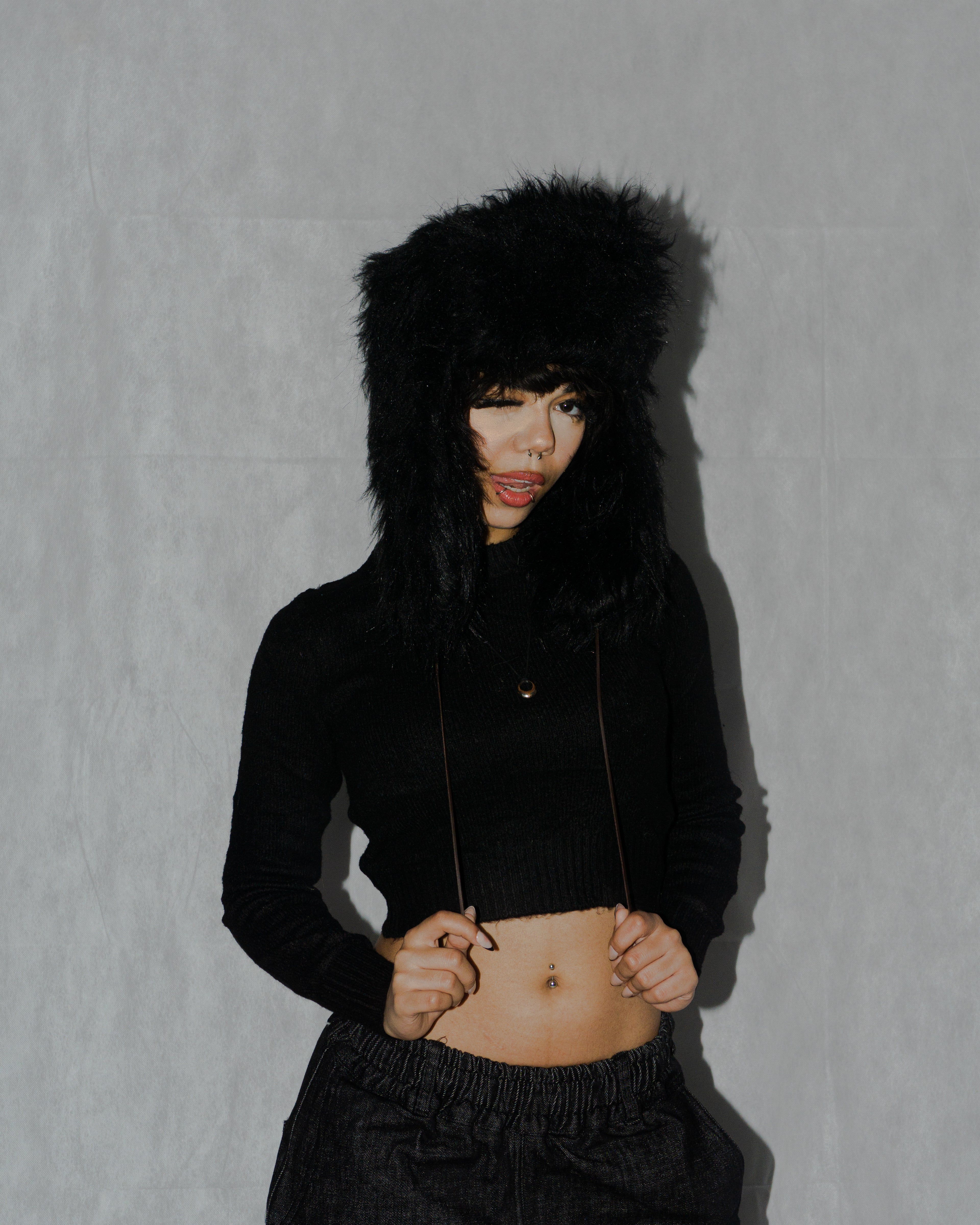 Amfy fur ushanka (black)