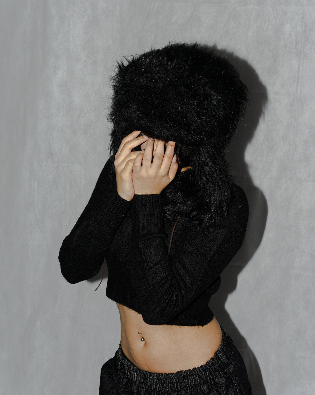 Amfy fur ushanka (black)