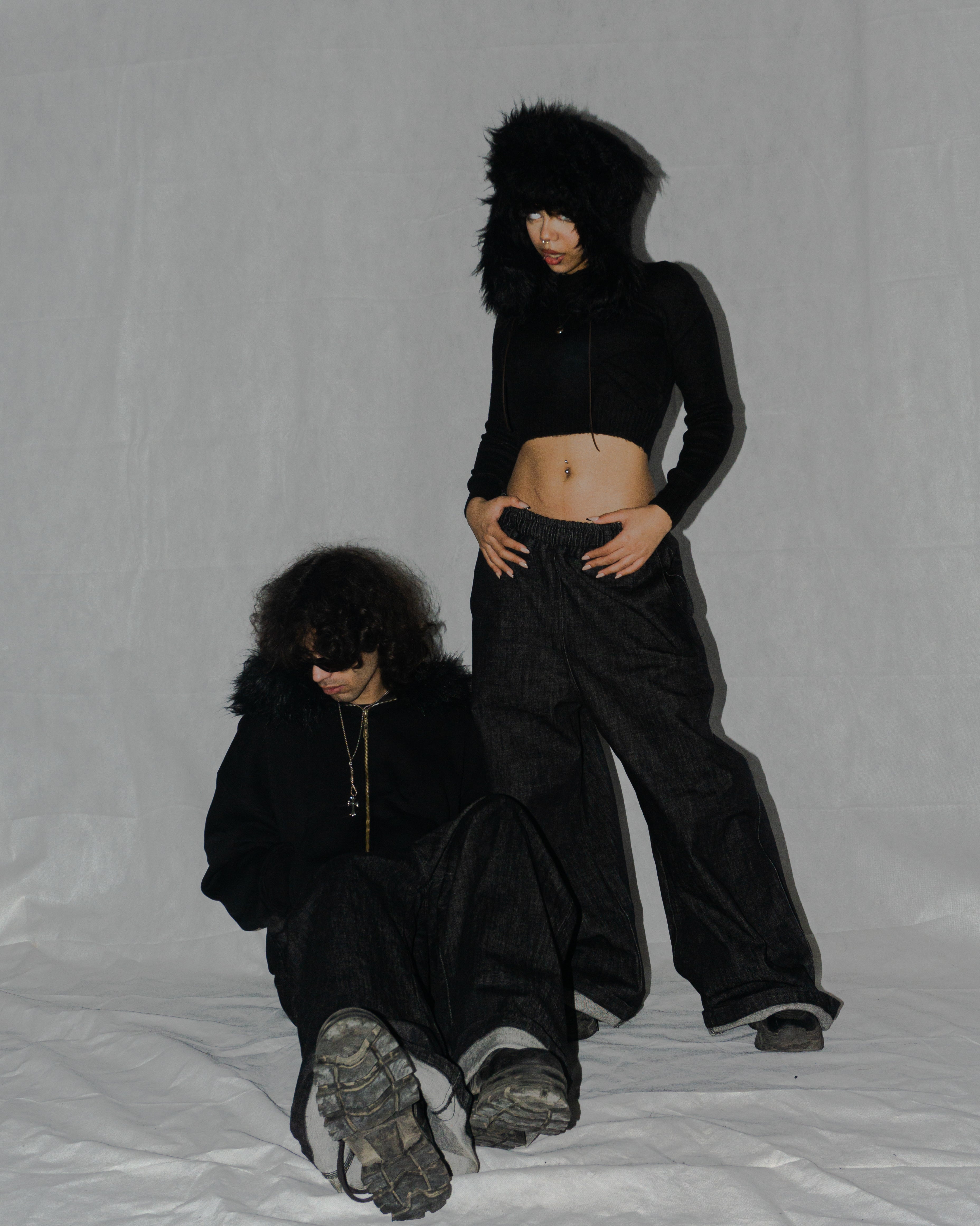 Amfy fur ushanka (black)